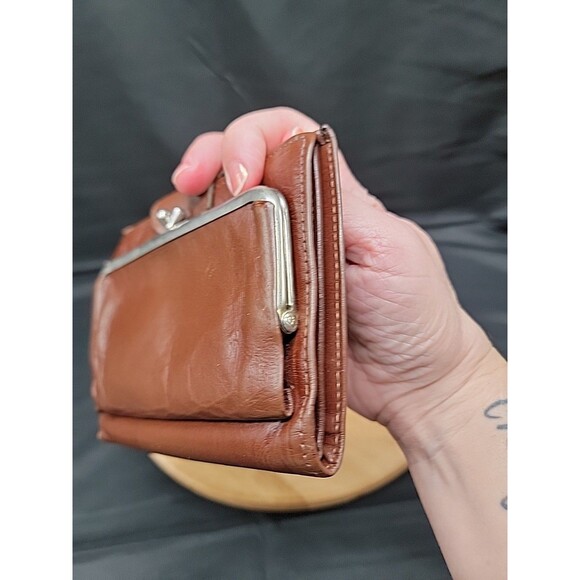 Vintage Princess Gardner Brown Leather Wallet 4x5.5 - Picture 5 of 8